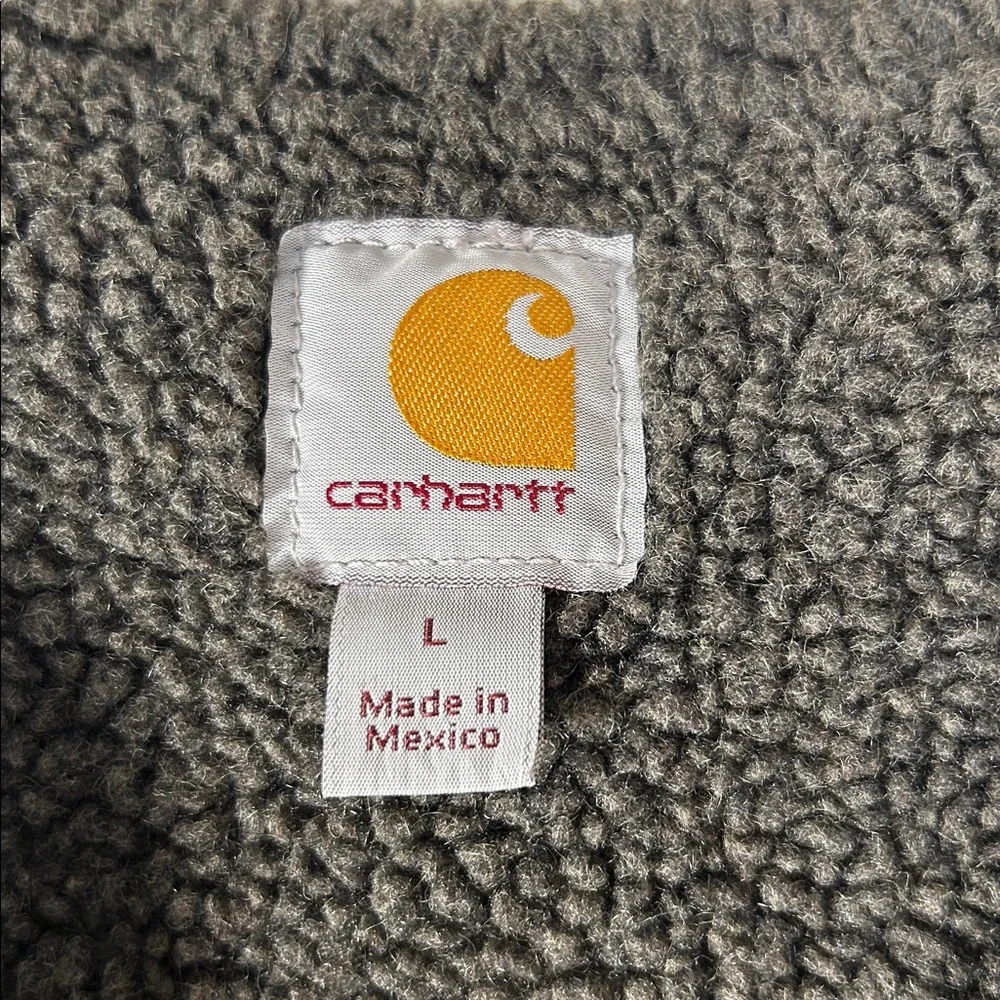 Carhartt Charcoal Black Sherpa Lined Vest 
V26-BLK Size L - Picture 2 of 5